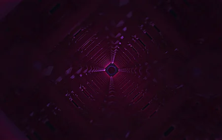 3抽象 抽象 AI艺术 形状 几何 洋红色 发光 半透明  电脑壁纸 4K壁纸