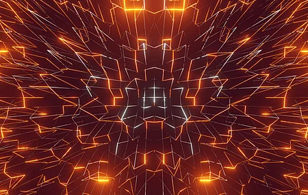 抽象 发光 对称  电脑壁纸 4K壁纸