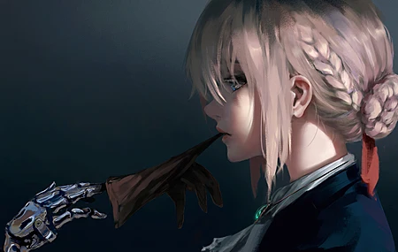 女人 紫罗兰 假肢 电脑壁纸 4K壁纸