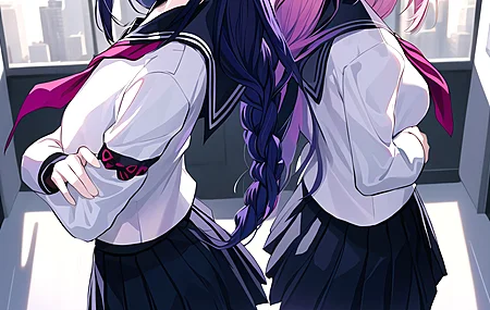 长发 紫色头发 粉色头发 夜明子 原神 女孩 动漫 动漫女孩 手机壁纸 4K壁纸