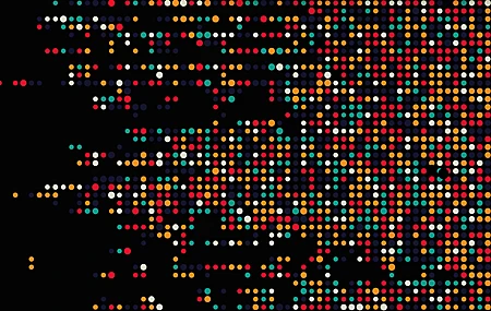 圆点 黑色背景 抽象  电脑壁纸 4K壁纸