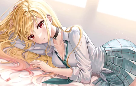 北川水手 玩偶 动漫女孩 动漫 粉丝艺术 校服 电脑壁纸 4K壁纸