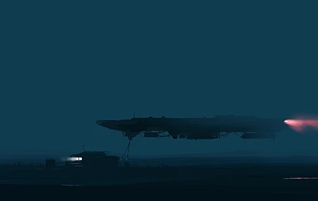  风景 环境 宇宙飞船 夜晚 科幻小说 房子 电脑壁纸 4K壁纸