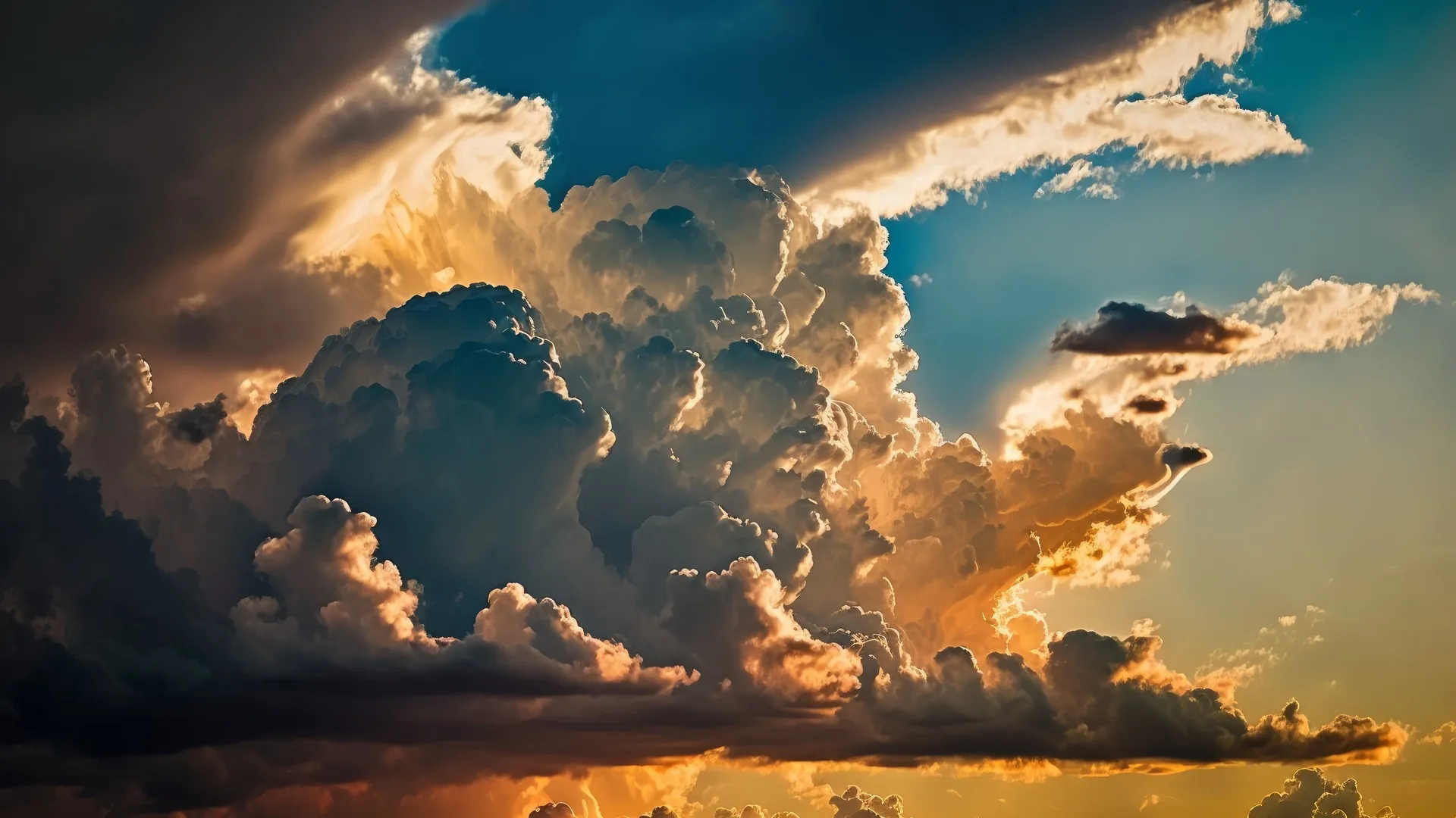 云 彩色 天空 积云 日落  电脑壁纸 4K壁纸