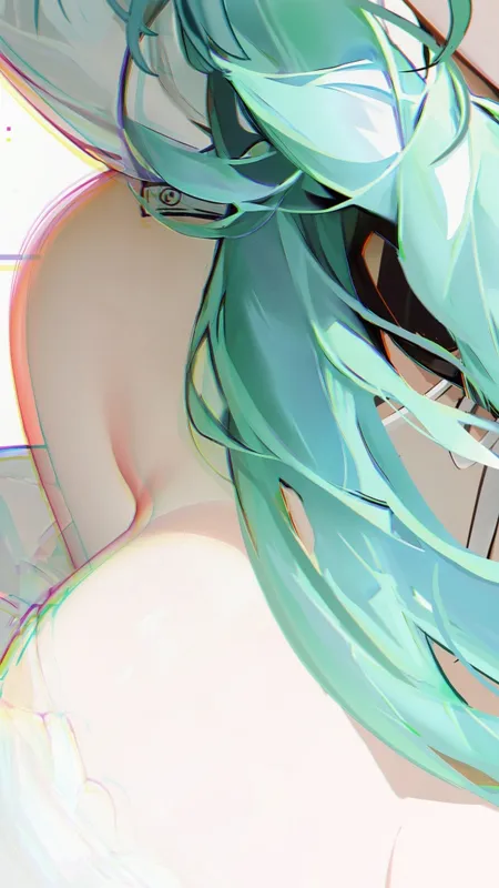 长发 蓝头发 蓝眼睛 动漫 动漫女孩 初音 小提琴 手机壁纸 4K壁纸