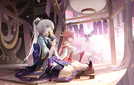 源氏冲击力 动漫少女  电脑壁纸 4K壁纸