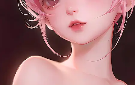 粉色头发 动漫 动漫女孩 紫色眼睛 萝莉 手机壁纸 4K壁纸