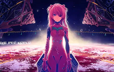 太空 动漫女孩 眼罩 连衣裙 宇宙飞船  电脑壁纸 4K壁纸