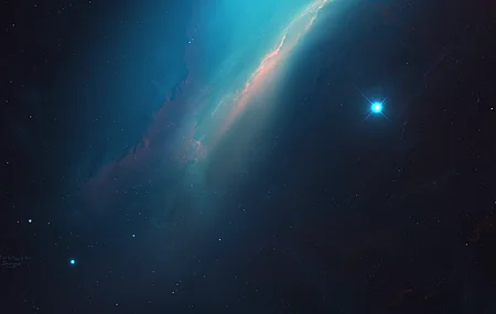 星技 太空 星云 宇宙 太空艺术 AI艺术  电脑壁纸 4K壁纸