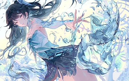 灰乌鸦 电子游戏女孩 动漫 动漫女孩 连衣裙 电脑壁纸 8K壁纸