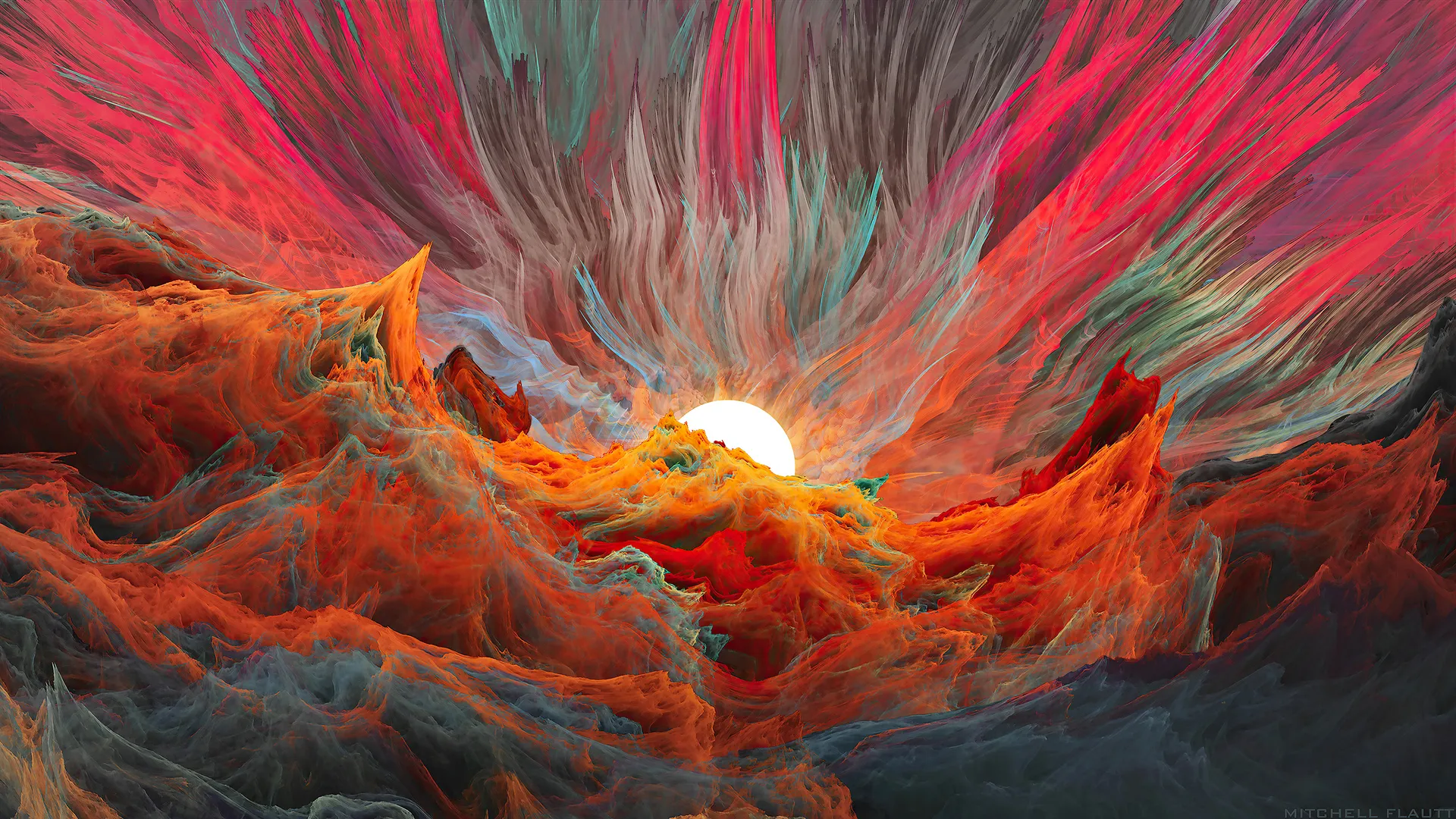 抽象 AI艺术 波浪线 抽象  电脑壁纸 4K壁纸