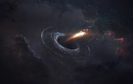 伽利 宇宙 太空 科幻小说 黑洞  电脑壁纸 4K壁纸