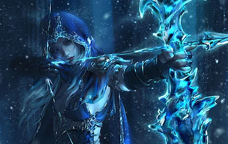 英雄联盟 聂耳 勇士 射手 女人 奇幻女孩  电脑壁纸 8K壁纸