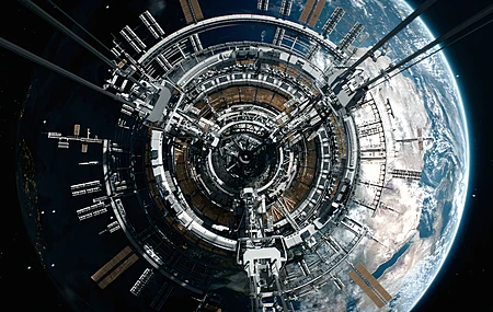 漫游地球 电影 航天飞机 太空 空间站  电脑壁纸 4K壁纸