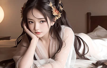 女性 亚洲 人工智能艺术  电脑壁纸 4K壁纸