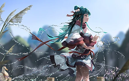 动漫 动漫女孩 奇幻艺术 五行雾山 电脑壁纸 8K壁纸