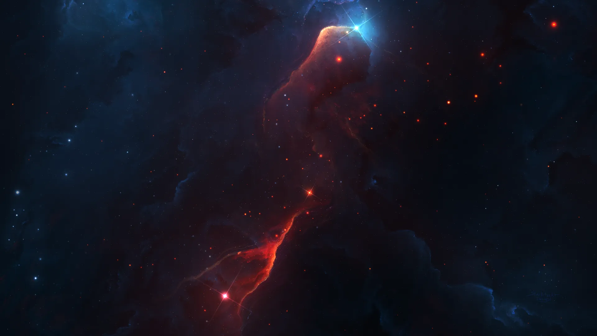 星际科技 星云 星星 太空 太空艺术 AI艺术  电脑壁纸 4K壁纸