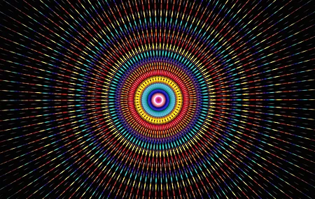 抽象 圆 五颜六色 AI艺术  电脑壁纸 4K壁纸