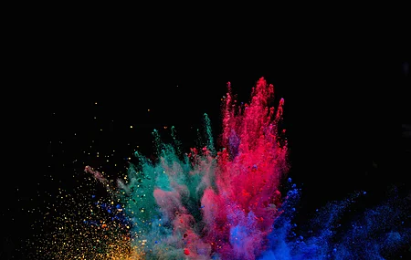 粉末爆炸 粉末 彩色  电脑壁纸 4K壁纸
