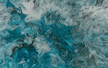 抽象 蓝色 AI艺术 形状 漩涡 绿松石  电脑壁纸 4K壁纸