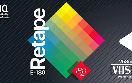  录像带 复古风格 彩虹 彩色  电脑壁纸 8K壁纸