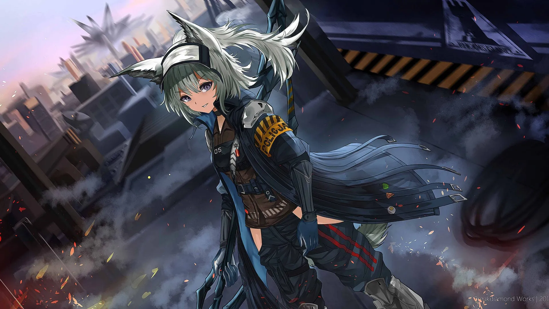 动漫 动漫女孩 AI艺术 肖像 明日方舟  电脑壁纸 4K壁纸