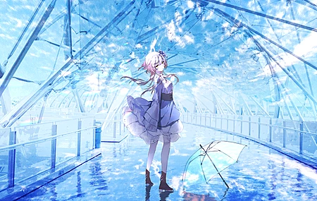 站立 动漫 动漫女孩  电脑壁纸 4K壁纸