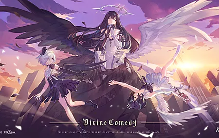  女性组合 女性三人组 动漫 动漫女孩 AI艺术 肖像 翅膀 服装 电脑壁纸 8K壁纸