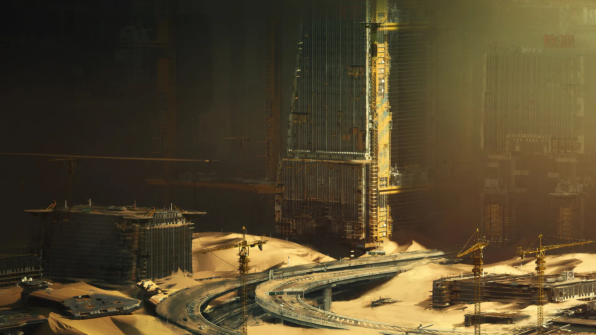 建筑 未来主义 废弃城市 废弃 电脑壁纸 4K壁纸