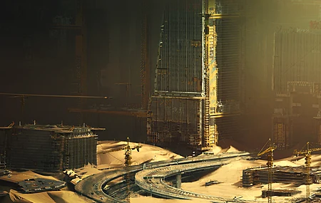 建筑 未来主义 废弃城市 废弃 电脑壁纸 4K壁纸