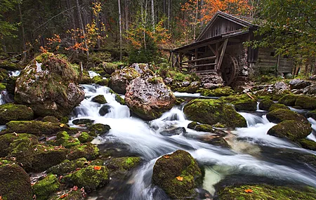 自然 风景 河流 长河 水 岩石 石头 电脑壁纸 4K壁纸