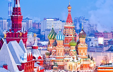 建筑 头盔穹顶 圣巴兹尔大教堂 城市 地标 电脑壁纸 4K壁纸