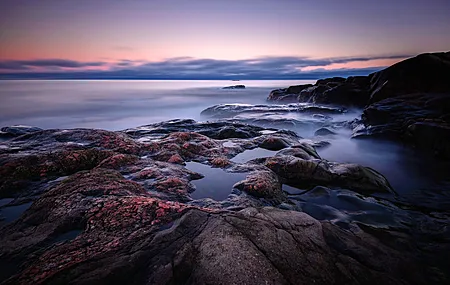 风景 云彩 长廊 大海 海滩 岩石 自然 电脑壁纸 4K壁纸