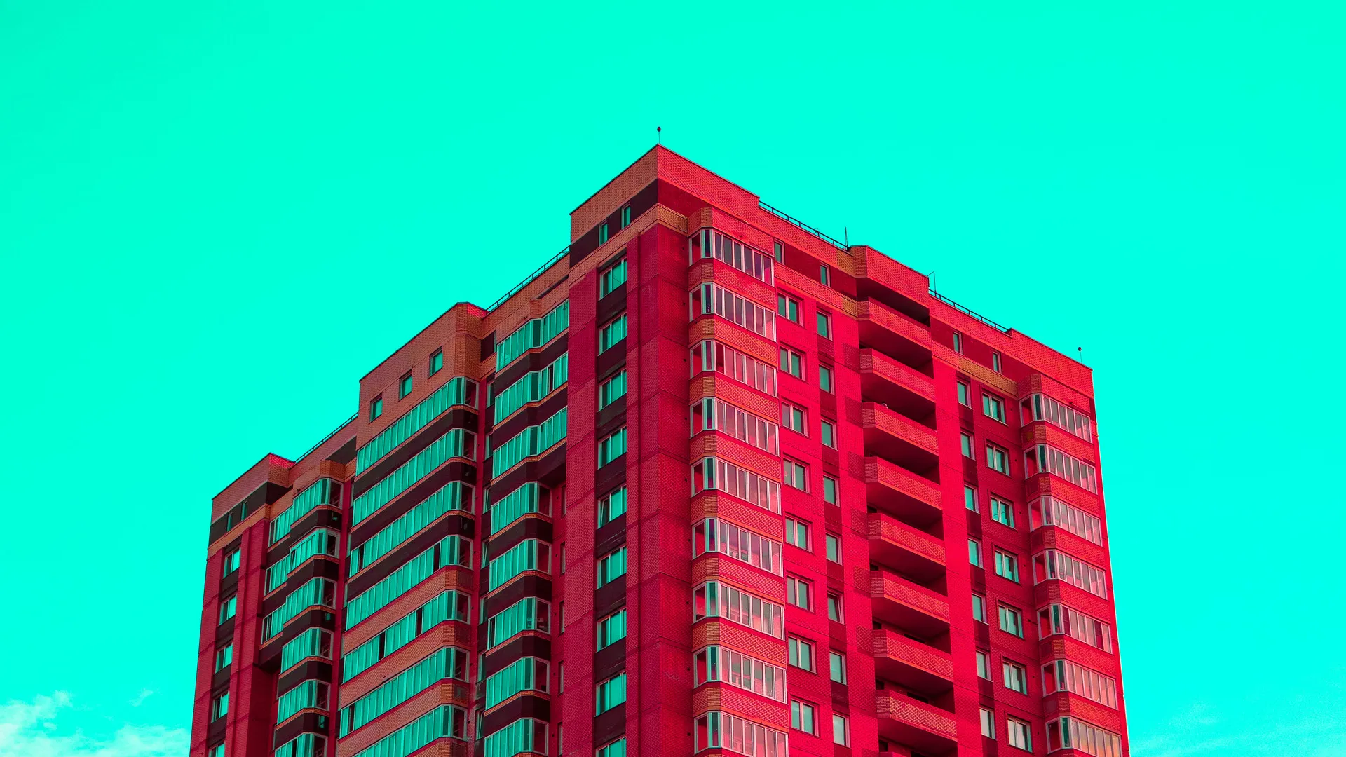 现代 房屋 建筑 彩色 电脑壁纸 4K壁纸