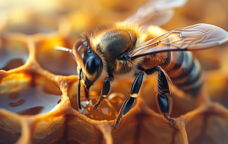 蜂蜜 蜜蜂 蜂巢 黄色 电脑壁纸 4K壁纸