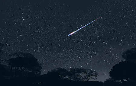 星星 星空 流星 自然 夜晚 夜空 电脑壁纸 4K壁纸