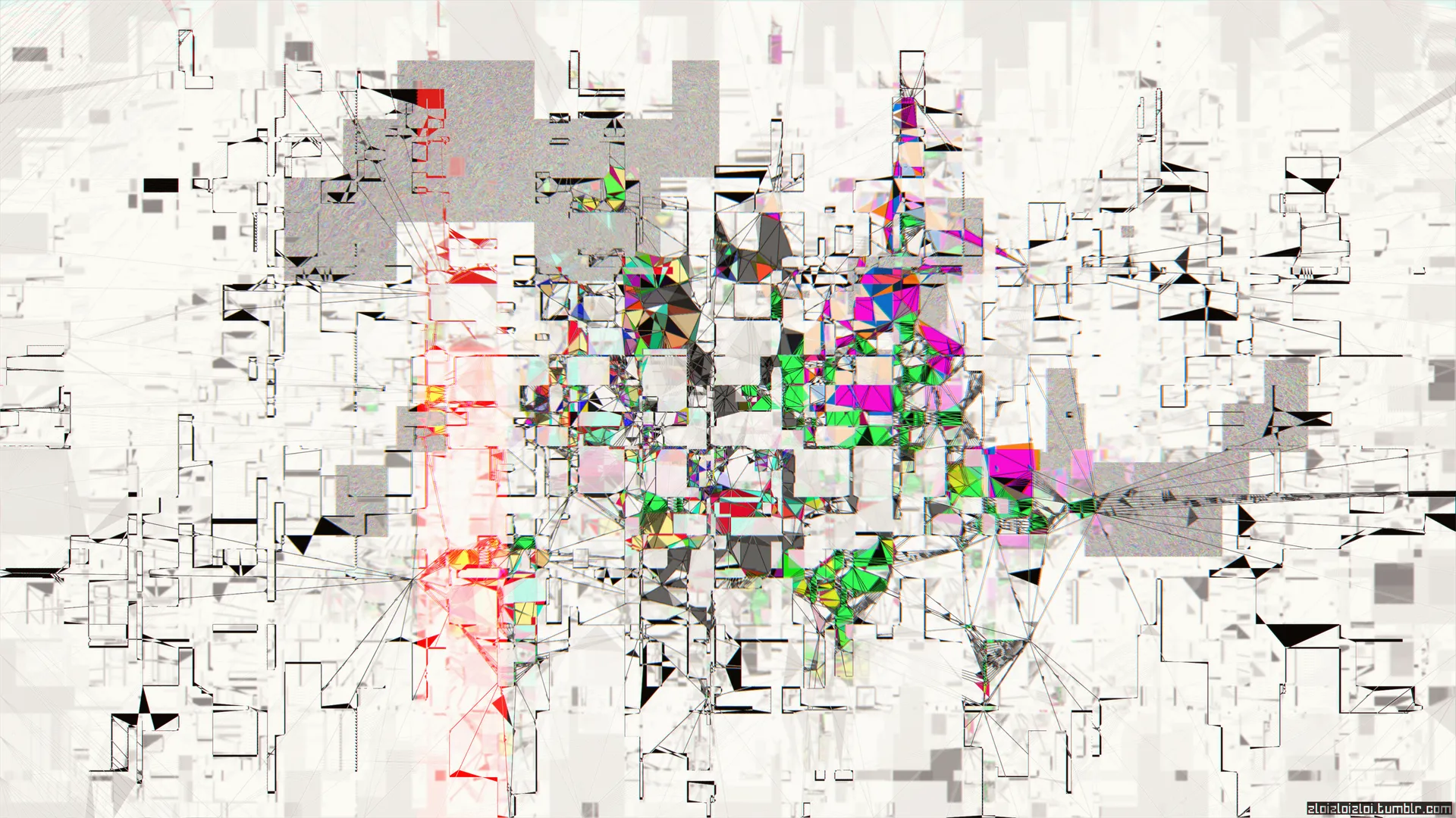 毛刺艺术 抽象 数字艺术 图稿 带水印 电脑壁纸 4K壁纸