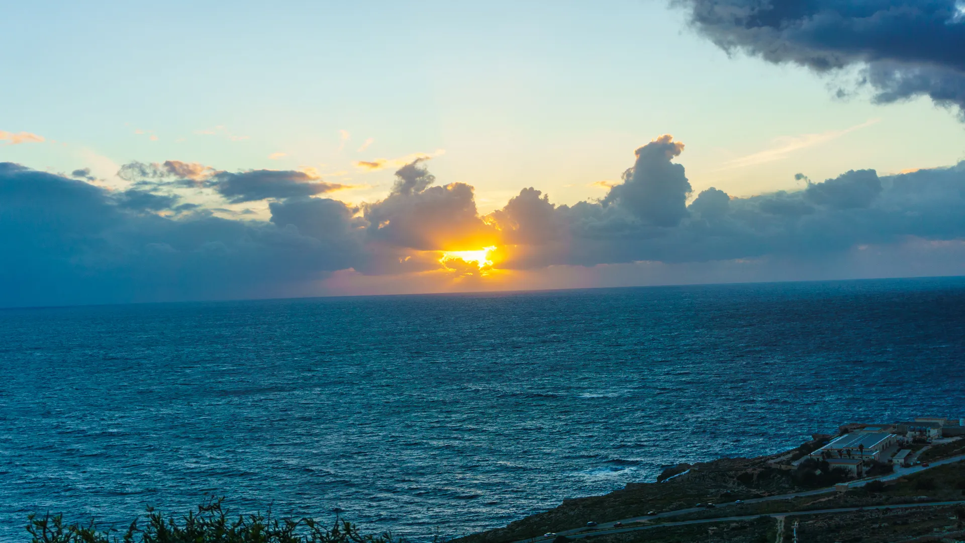 阳光 日落 云 马耳他 电脑壁纸 4K壁纸