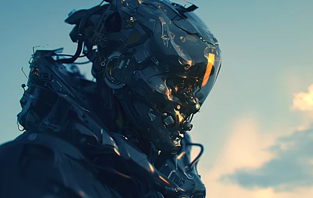 AI艺术 机器人 未来主义 科幻 高科技 赛博朋克 插图 电脑壁纸 4K壁纸