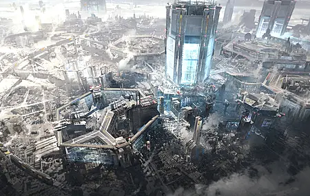 数字艺术 艺术品 插图 城市 城市景观 未来主义 建筑 日光 早晨 电脑壁纸 4K壁纸