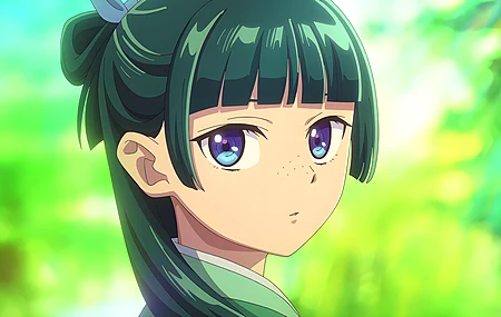 绿头发 药剂师日记 毛毛 动漫 回头看 电脑壁纸 4K壁纸