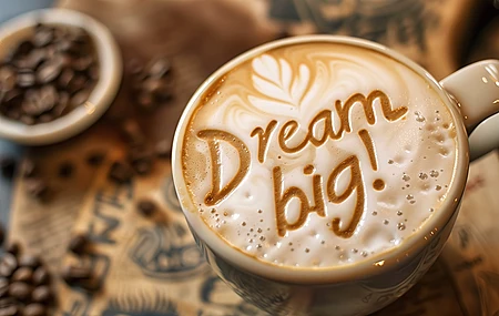 咖啡 杯子 泡沫 乐观 电脑壁纸 4K壁纸