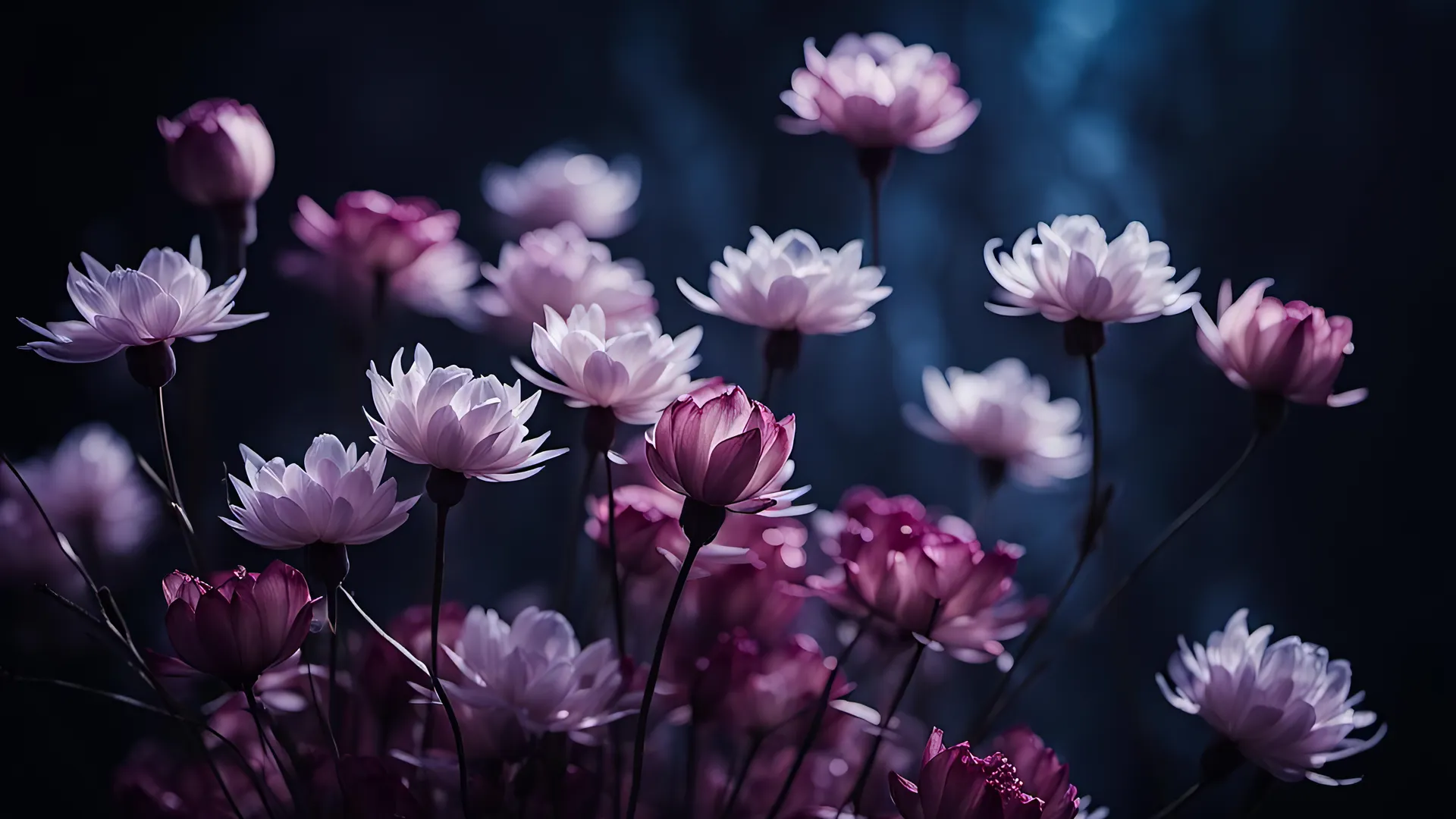 粉色 紫色 鲜花 柔光 电脑壁纸 4K壁纸