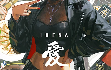 女性 虚构角色 原创角色 艺术品 绘画 眨眼  手机壁纸 4K壁纸