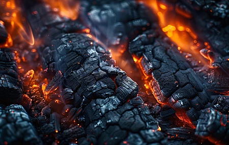 发光 余烬 火 灰 煤 电脑壁纸 4K壁纸