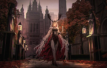 数字艺术 艺术品 鹿角 教堂 电脑壁纸 4K壁纸