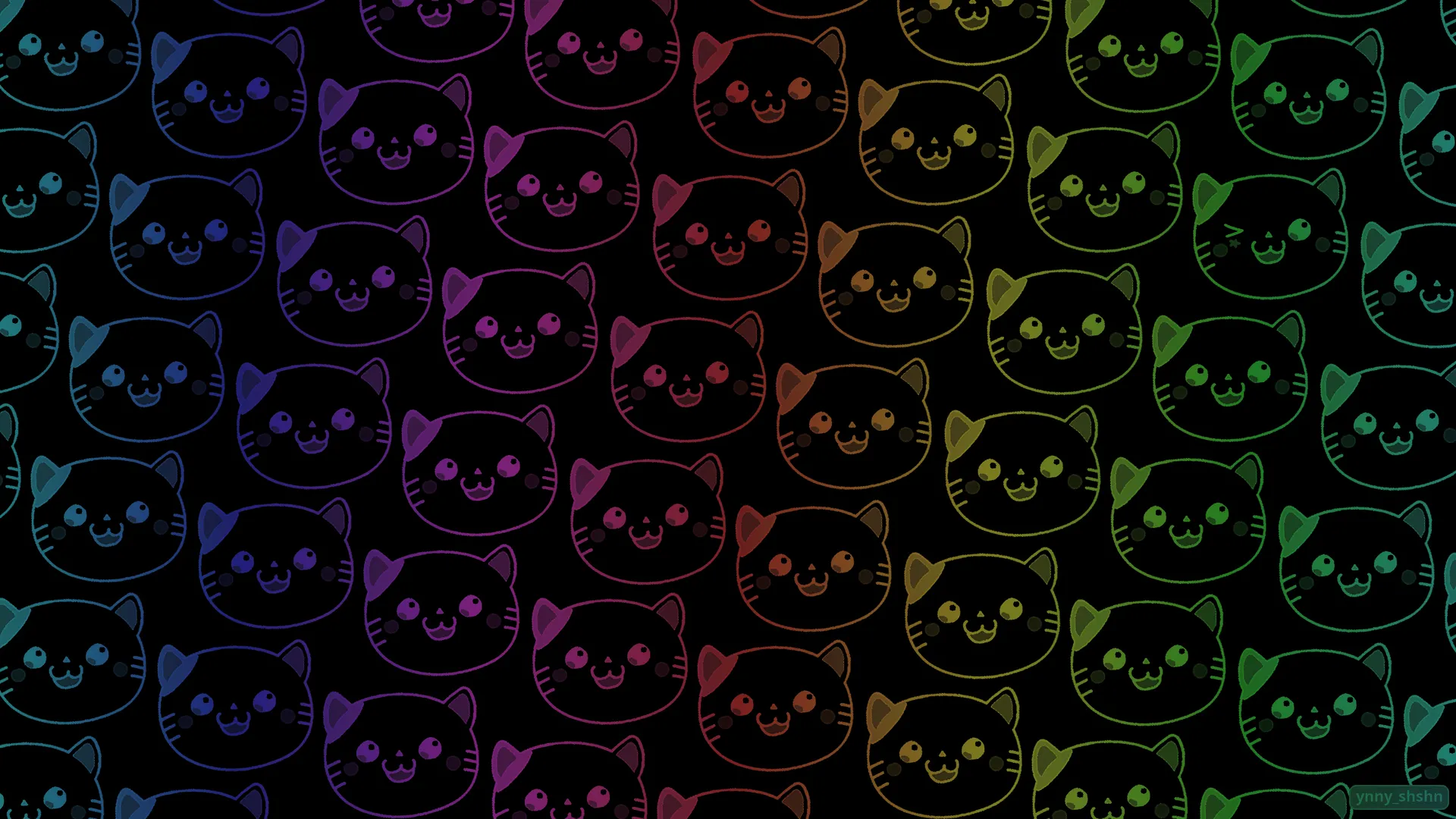 黑色背景 彩色 深色 电脑壁纸 4K壁纸