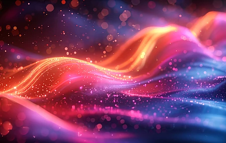 人工智能艺术 插图 丰富多彩 抽象 波浪 电脑壁纸 4K壁纸
