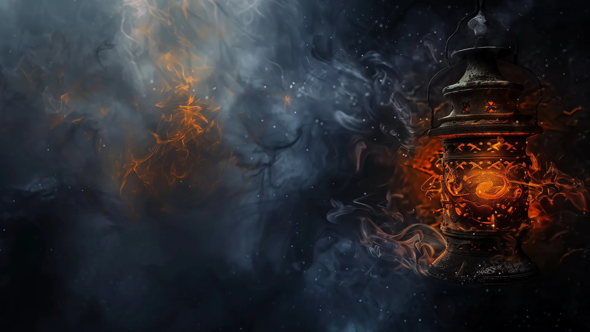 烟 灯 人工智能艺术 电脑壁纸 4K壁纸