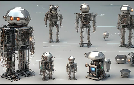 人工智能艺术 机器人 概念艺术 电脑壁纸 4K壁纸